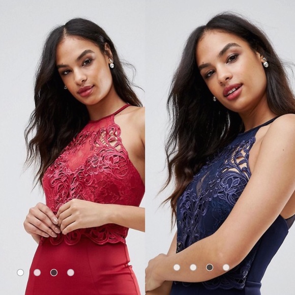 🛑❌ SOLD❌🛑Red lace fishtail Occasion Dress🔥🔥 - Picture 3 of 7